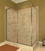Framed Shower with Thru Handle 35